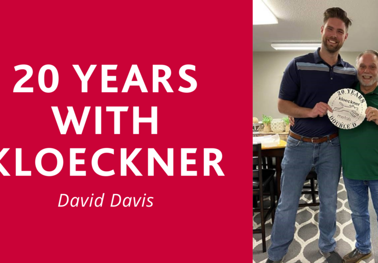 20 years with Kloeckner: David Davis