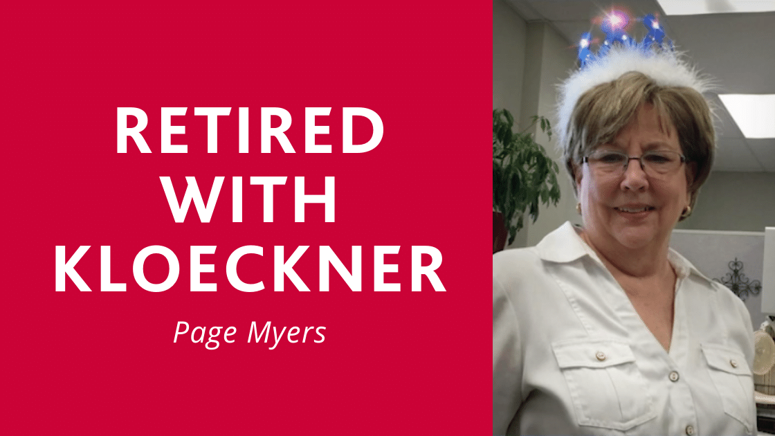 Retired with Kloeckner: Page Myers