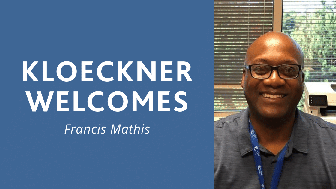 Kloeckner Welcomes Francis Mathis