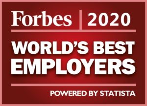 Forbes 2020 World's Best Employers banner