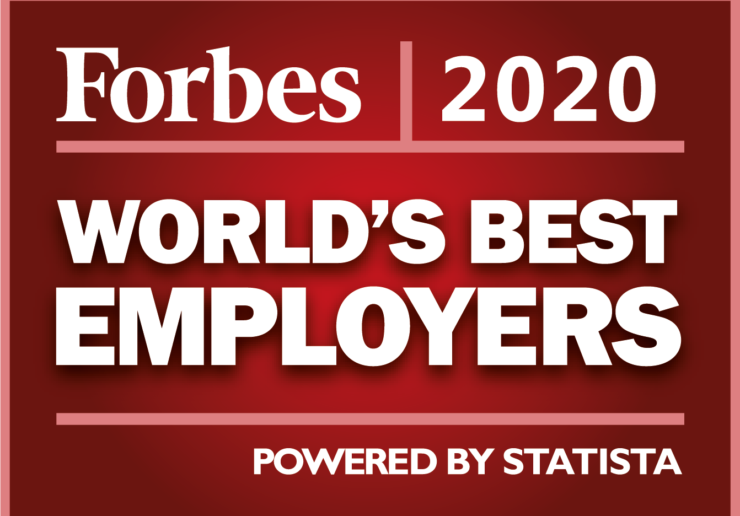 Forbes 2020 World's Best Employers banner