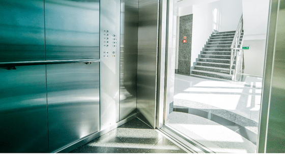 stainless steel finishes used in elevators and other indoor architectural components
