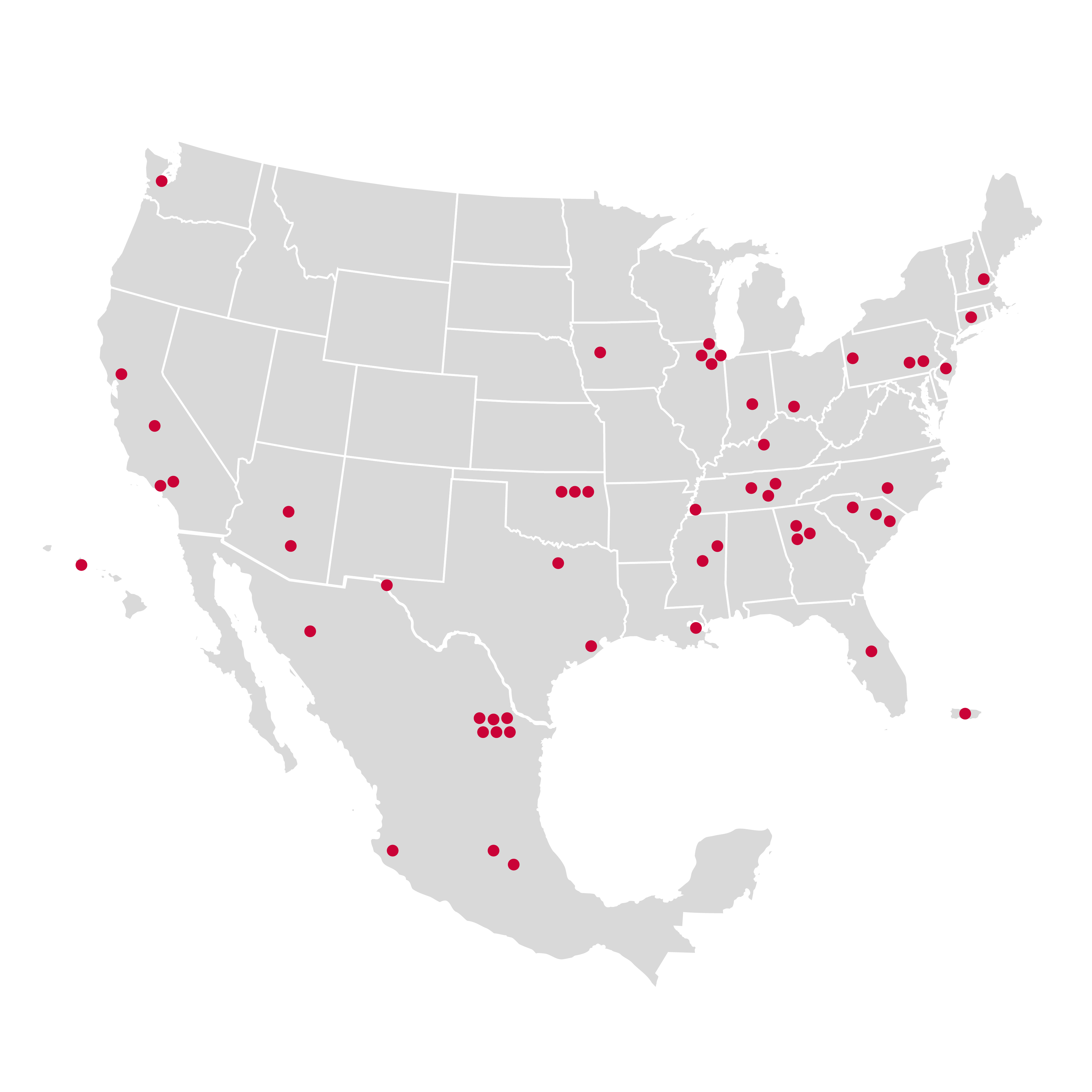 Strategically Positioned Across North America